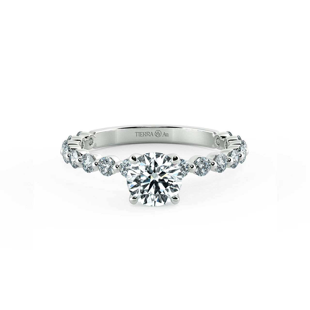 Solitaire Engagement Ring with Eternity Band NCH1804